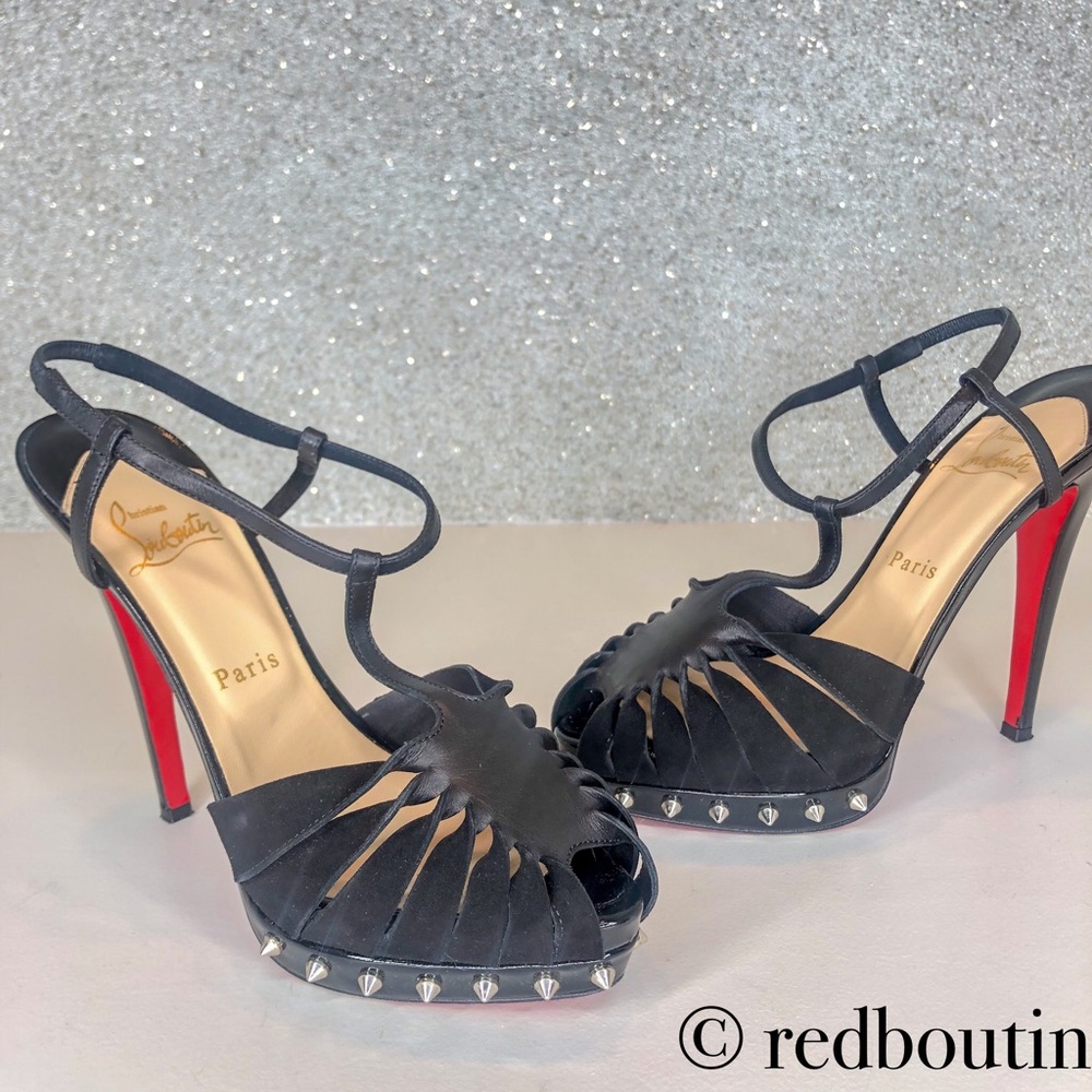 traded LOUBOUTIN Zigounette Spiked Sandals - Picture 2 of 8